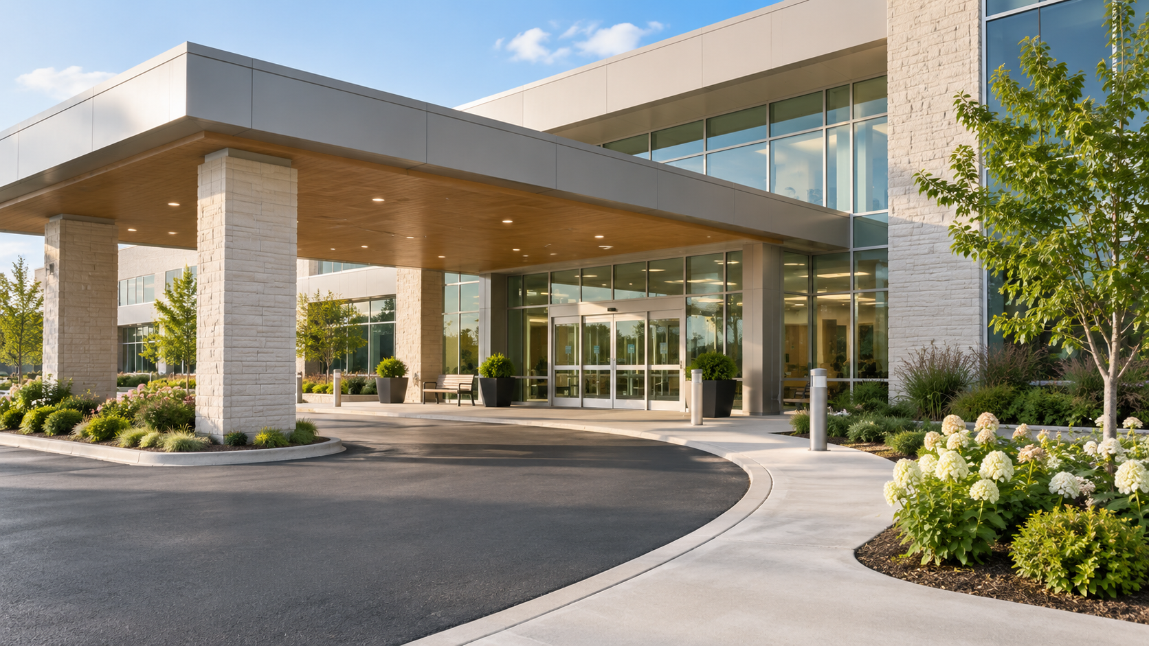 WOW Facility Services team member supporting a structured healthcare cleaning system